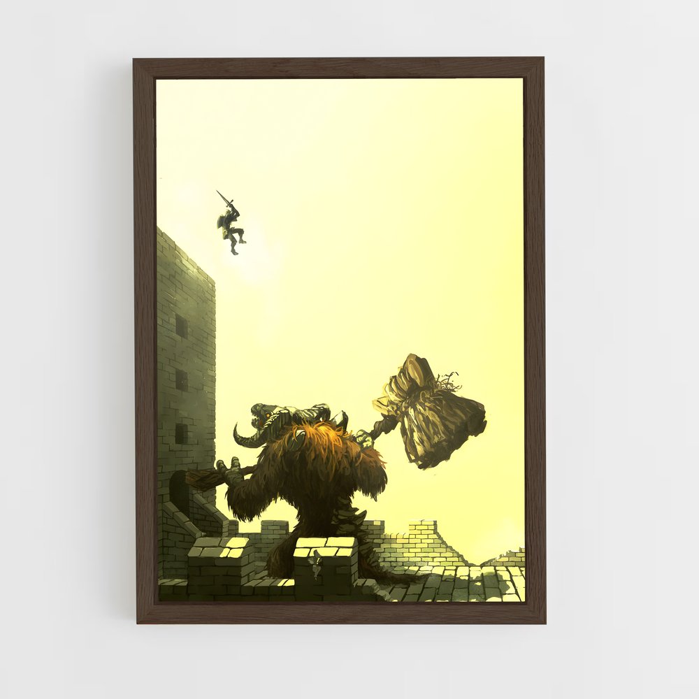 Poster L'Ascension du Héros – affiche Dark souls (vue 5)